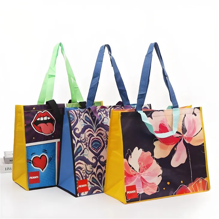 Šarena tiskana laminirana velika torba reklamna netkana torba